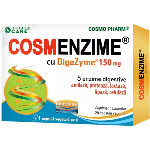 Cosmenzime cu Dygezyme 150mg 20cps Cosmopharm