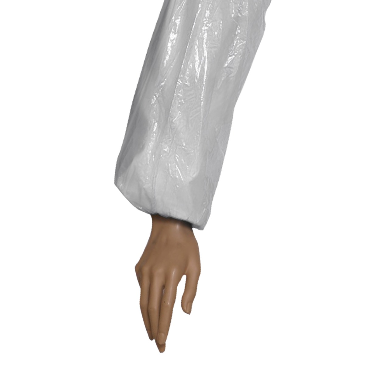 Cotiere de unica folosinta, PRIMA, albe, din LDPE, 3G, 40cm, facute la masina, 100 bucati