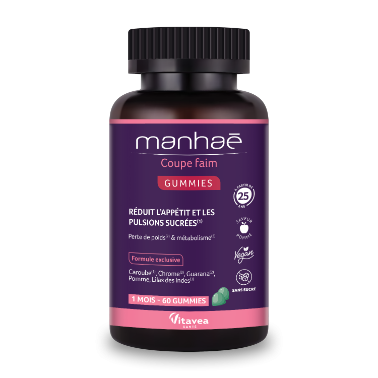 Coupe Faim Gummies, 60 jeleuri, Manhae