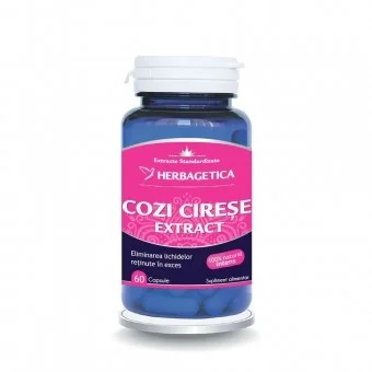 Cozi de cirese extract, 60 capsule Herbagetica