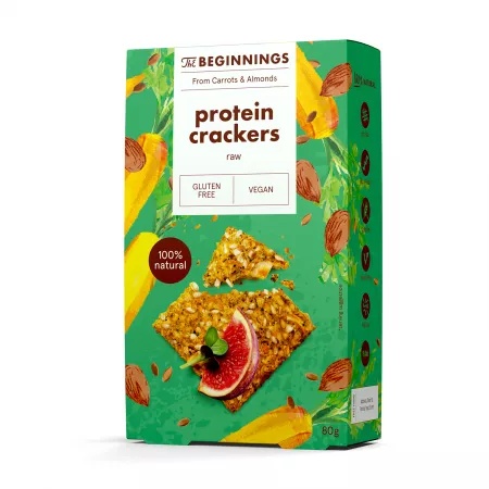 Crackers proteici, 80g, The Beginnings