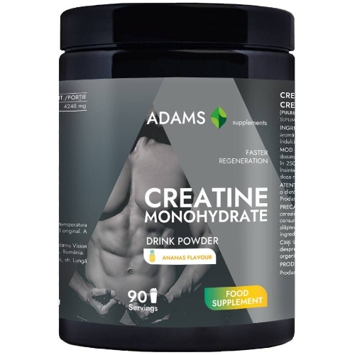 Creatina monohidrata (ananas), 400gr, Adams