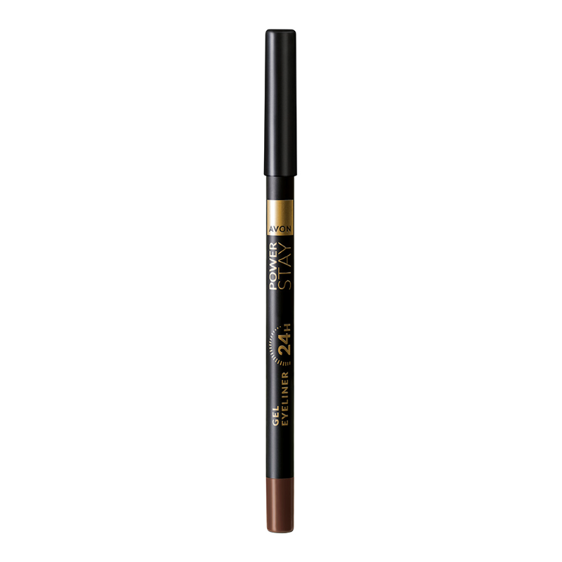 Creion gel pentru contur ochi Power Stay 24h Chocolate Brown, 1.2g, Avon