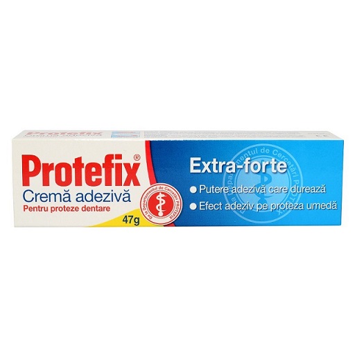 Crema adeziva pentru fixarea protezei dentare Protefix Extra-Forte | 40 ml
