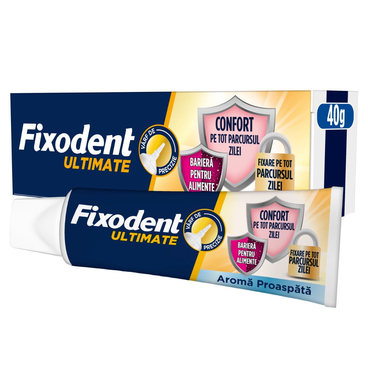 Crema adeziva pentru proteza dentara Ultimate Fresh, 40g, Fixodent