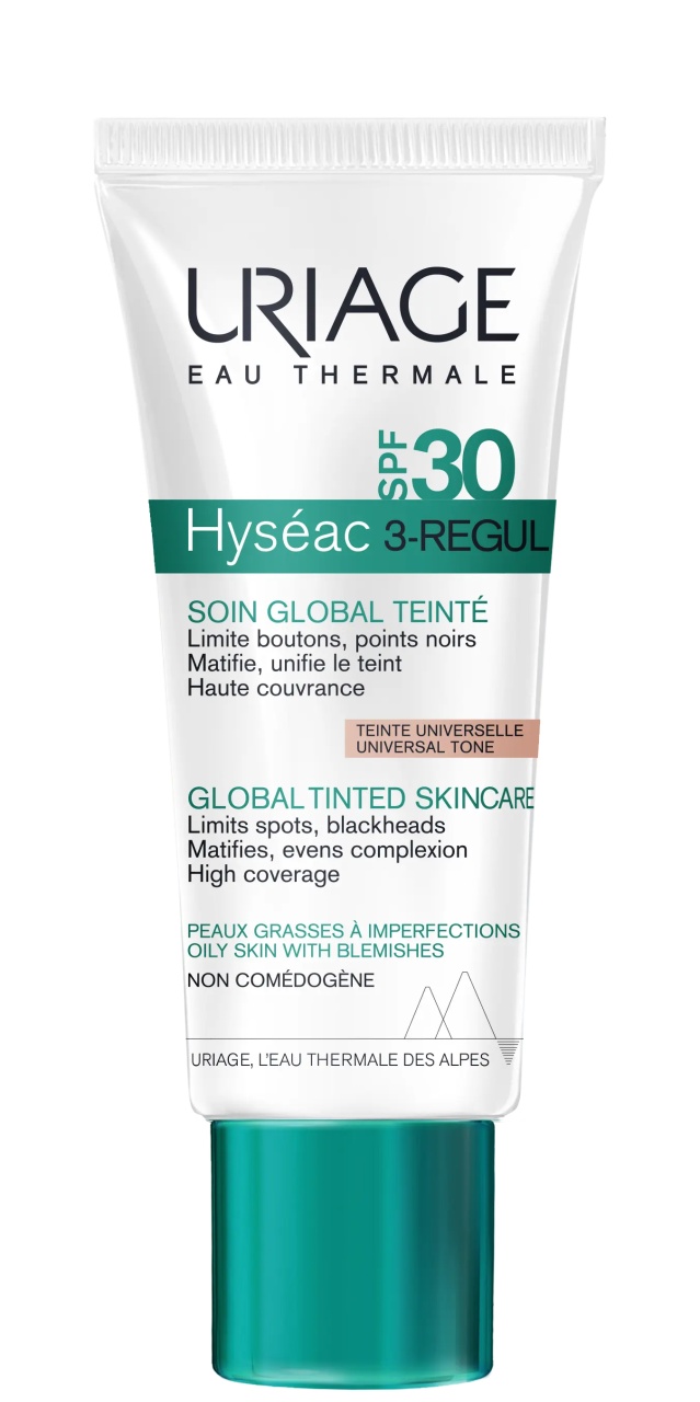 Crema anti-imperfectiuni colorata Hyseac 3-Regul, SPF 30, 40ml, Uriage