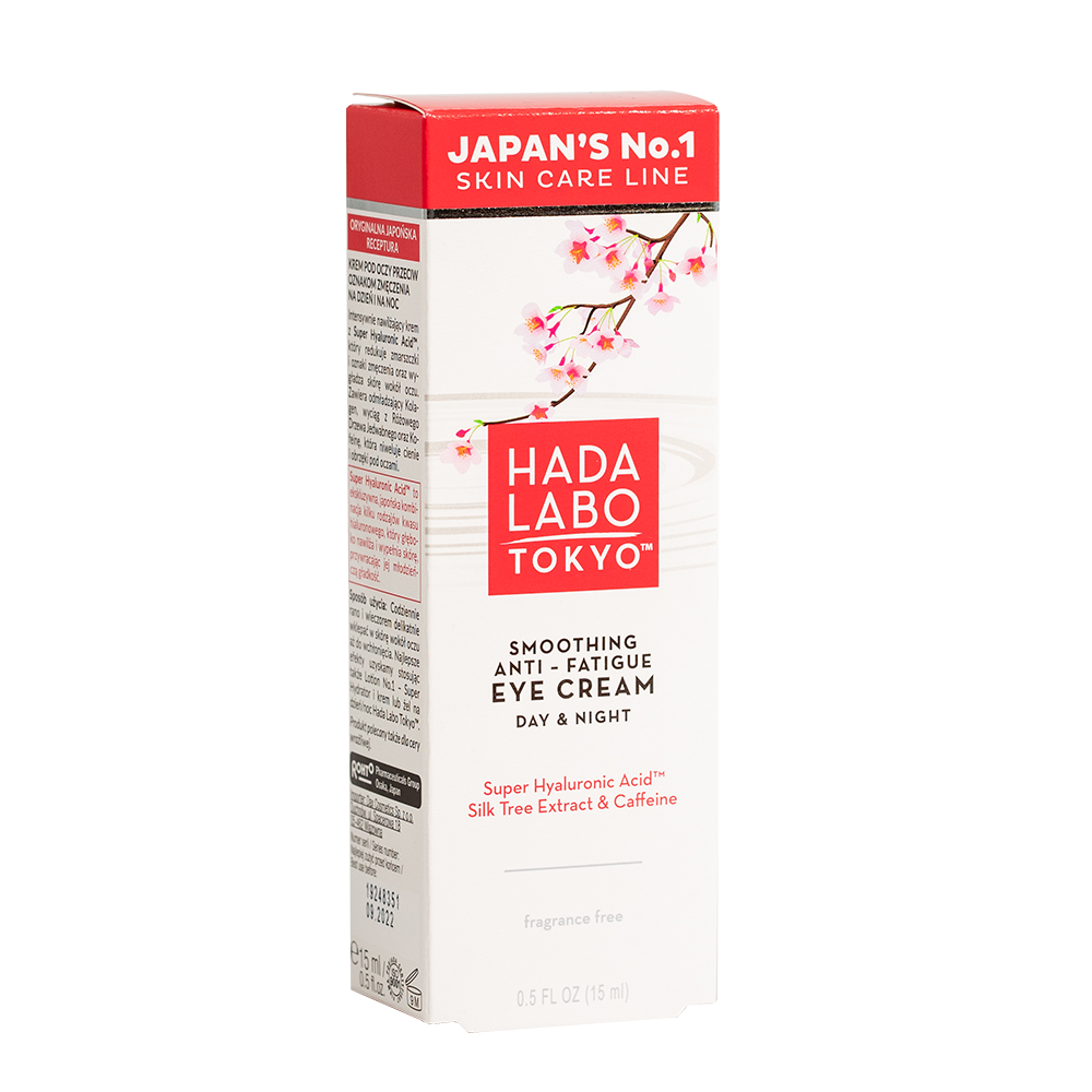 Crema anti-oboseala pentru ochi cu Super Acid Hyaluronic, extract de arbore de matase si cafeina, 15ml, Hada Labo