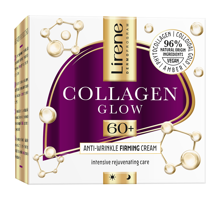 Crema anti-rid efect de fermitate 60+ Collagene Glow, 50ml, Lirene