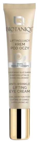 Crema antirid pentru ochi cu mucus de melc 50-70+, 15ml, Biotaniqe