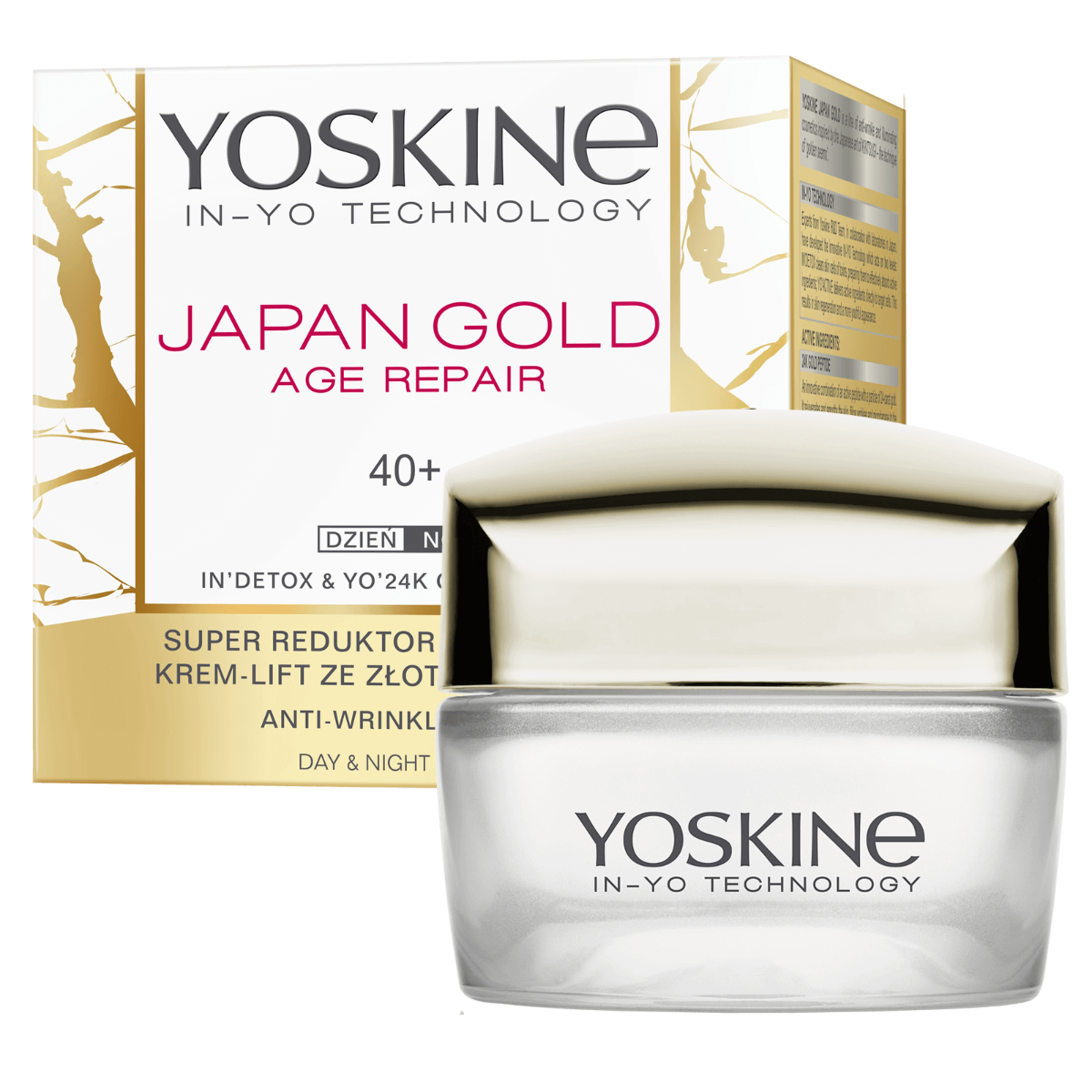 Crema antirid si fermitate de zi si noapte pentru ten 40+ Japan Gold Age Repair, 50ml, Yoskine