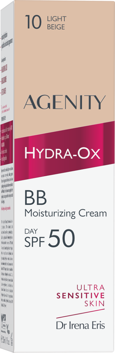 Crema BB Hydra-Ox SPF50 Light Beige 10, 30ml, Agenity