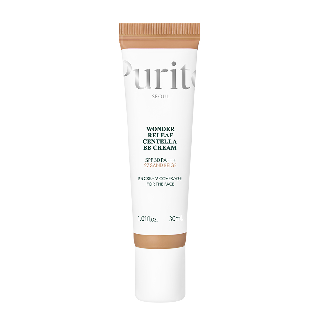 Crema BB multifunctionala cu SPF 30 PA+++, 27 Sand Beige, Wonder Releaf Centella, 30 ml, Purito