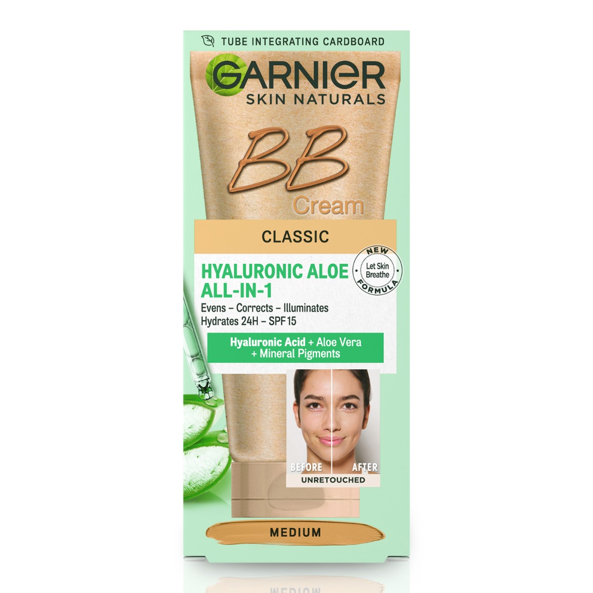 Crema BB multifunctionala de zi cu nunata medie Skin Naturals, 50ml, Garnier