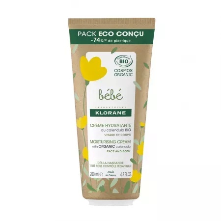 Crema Bio hidratanta, 200 ml, Klorane Bebe