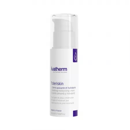 Crema calmanta si hidratanta Toleriskin, 50ml, Ivatherm
