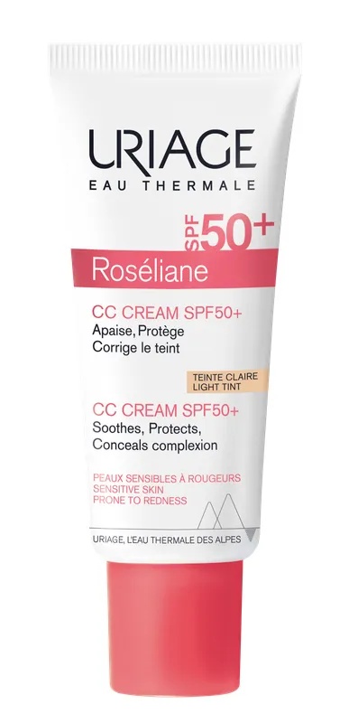 Crema CC antiroseata Roseliane , SPF50+, 40ml, Uriage