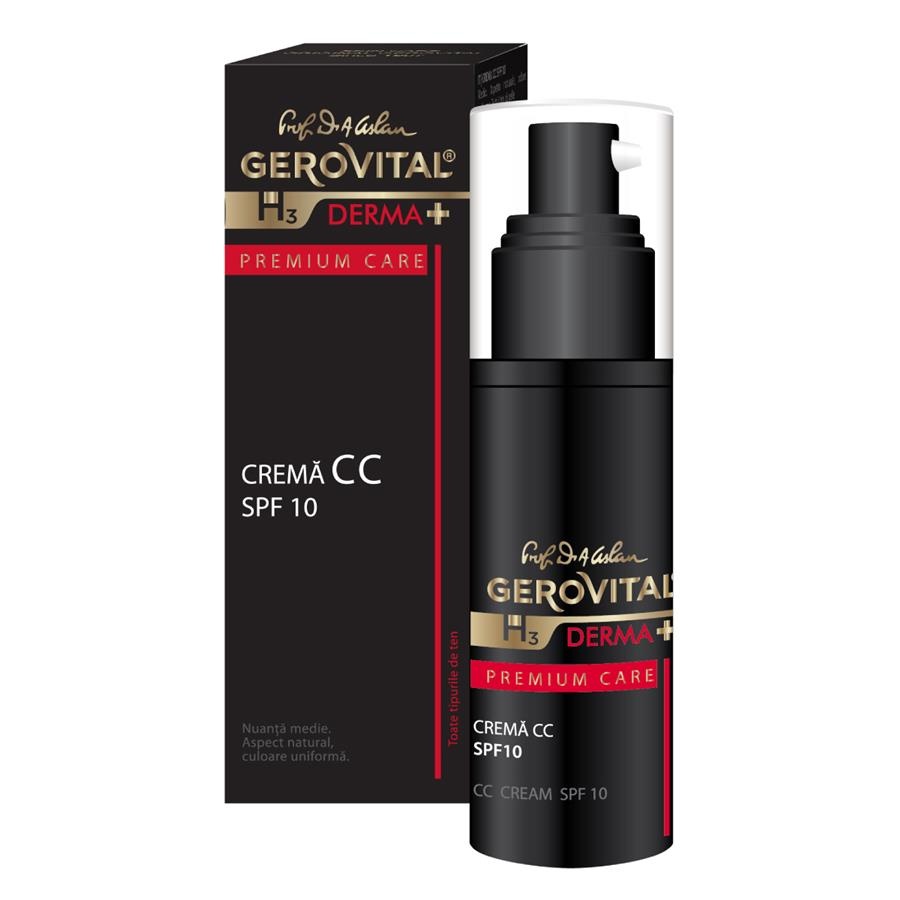 Crema CC SFP10 H3 Derma+ Premium Care, 30 ml, Gerovital 483