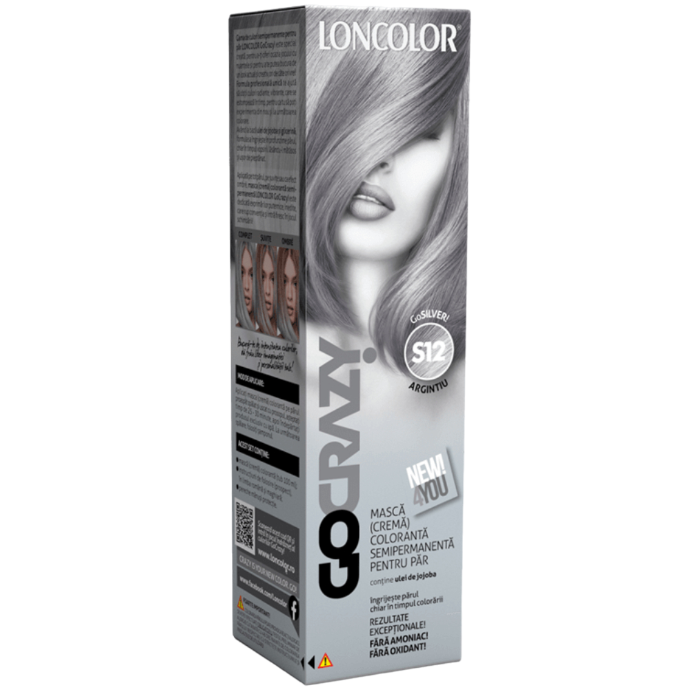 Crema coloranta GoCrazy Nr. S12, 100ml, Loncolor