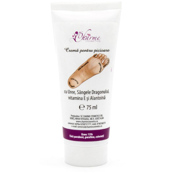 Crema cu Uree pentru picioare, Charme Cosmetics | 75 ml