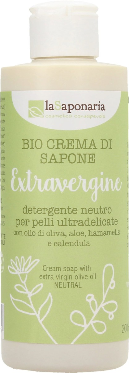 Crema de dus cu ulei extravirgin de masline, 200ml, La Saponaria