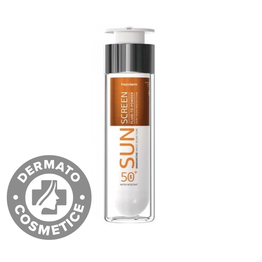 Crema de fata SPF50+ Fluid Pudra Sun Screen, 50ml, Frezyderm