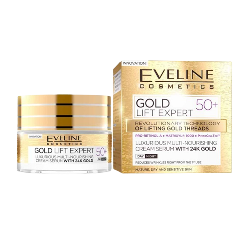 Crema de zi si de noapte Gold Lift Expert 50+, 50ml, Eveline Cosmetics