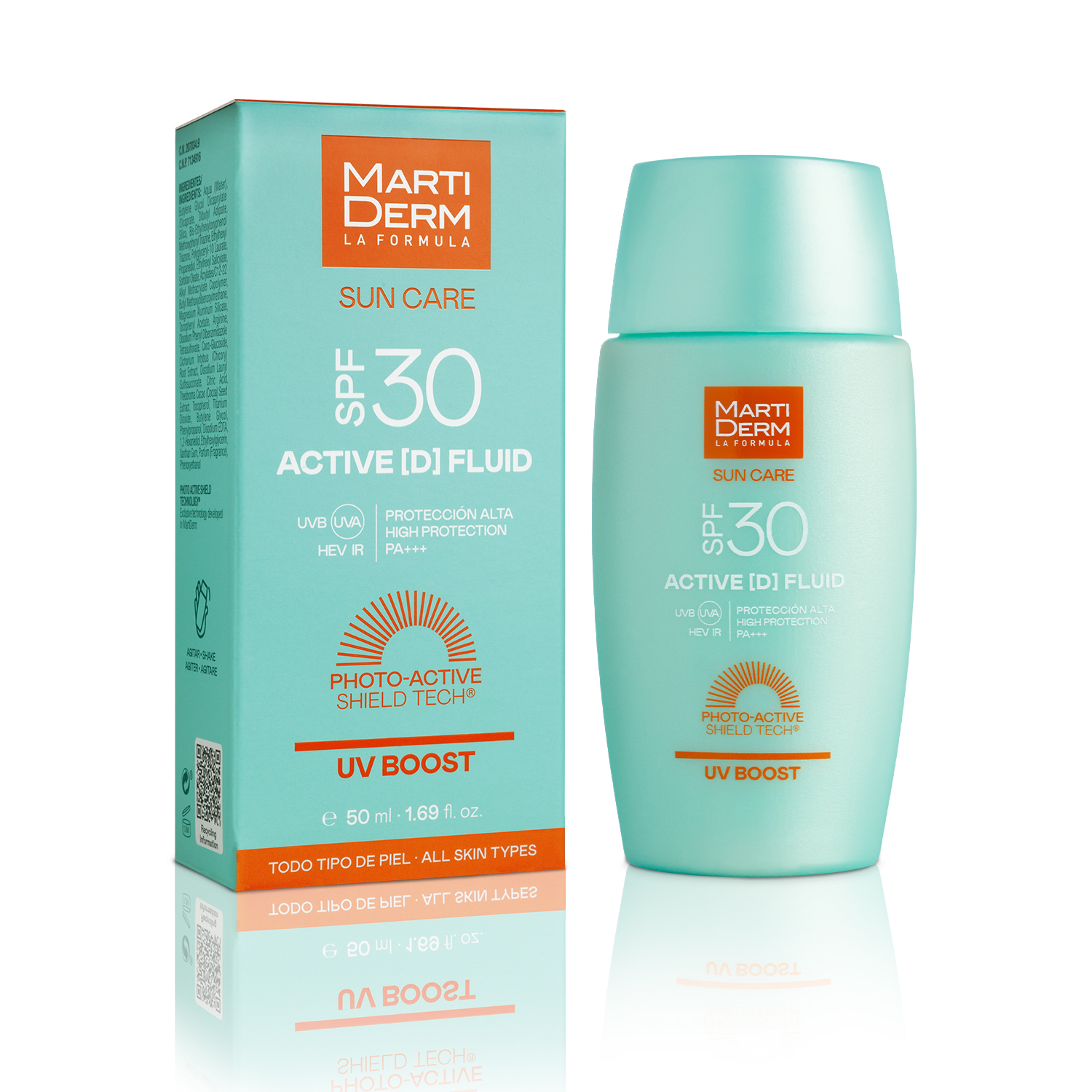 Crema faciala protectie solara SPF30+ Active D Sun Care, Martiderm | 50 ml
