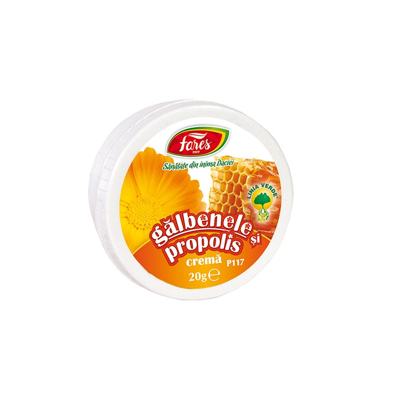 Crema galbenele,propolis x 20g (Fares)