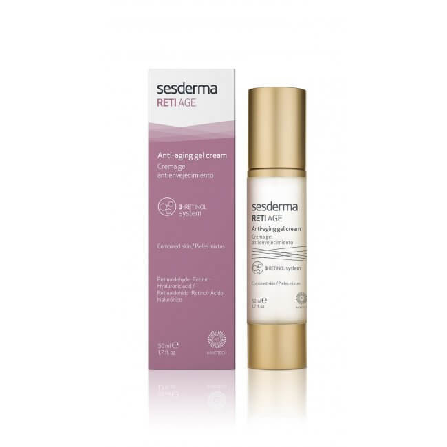 Crema-gel cu efect anti-imbatranire pentru ten mixt Reti Age, 50 ml, Sesderma