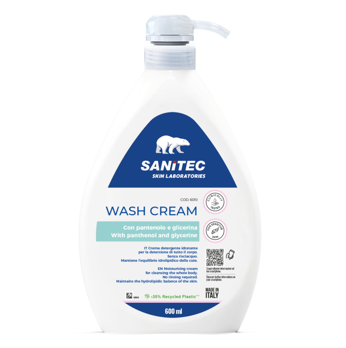 Crema hidratanta de curatare pentru corp, 600ml, Sanitec