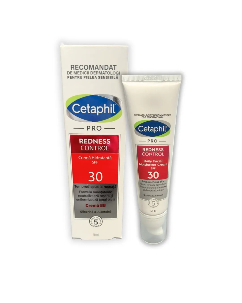 Crema hidratanta de zi cu SPF 30 Redness Control PRO, 50ml, Cetaphil