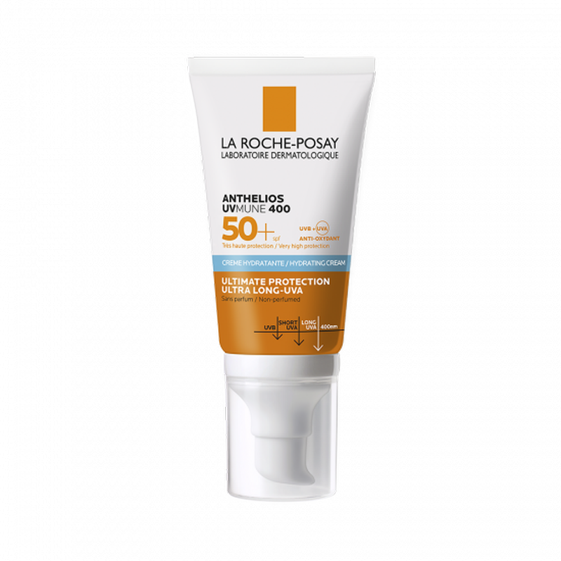 Crema hidratanta fara parfum pentru protectie solara SPF 50+ Anthelios UVmune, La Roche-Posay | 50 ml