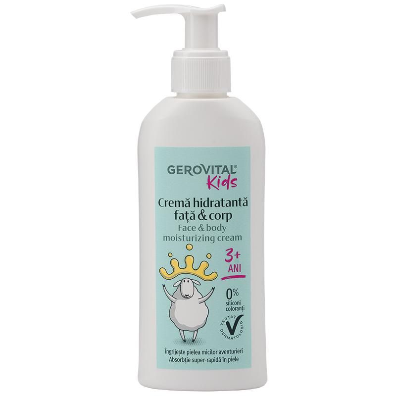 Crema hidratanta fata si corp pentru copii, Gerovital Kids, Farmec | 150 ml