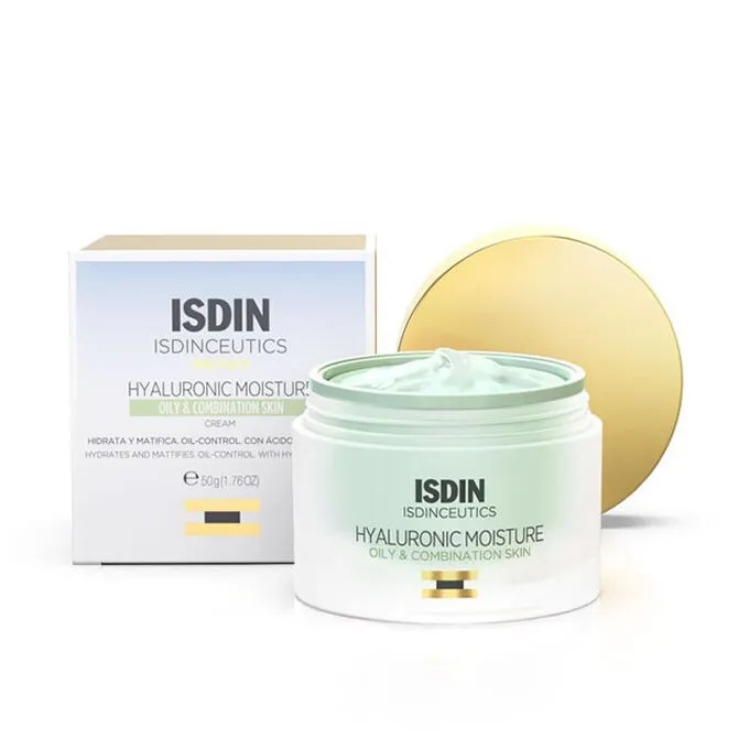 Crema hidratanta Isdinceutics cu acid hialuronic pentru ten mixt si gras, 50ml, Isdin