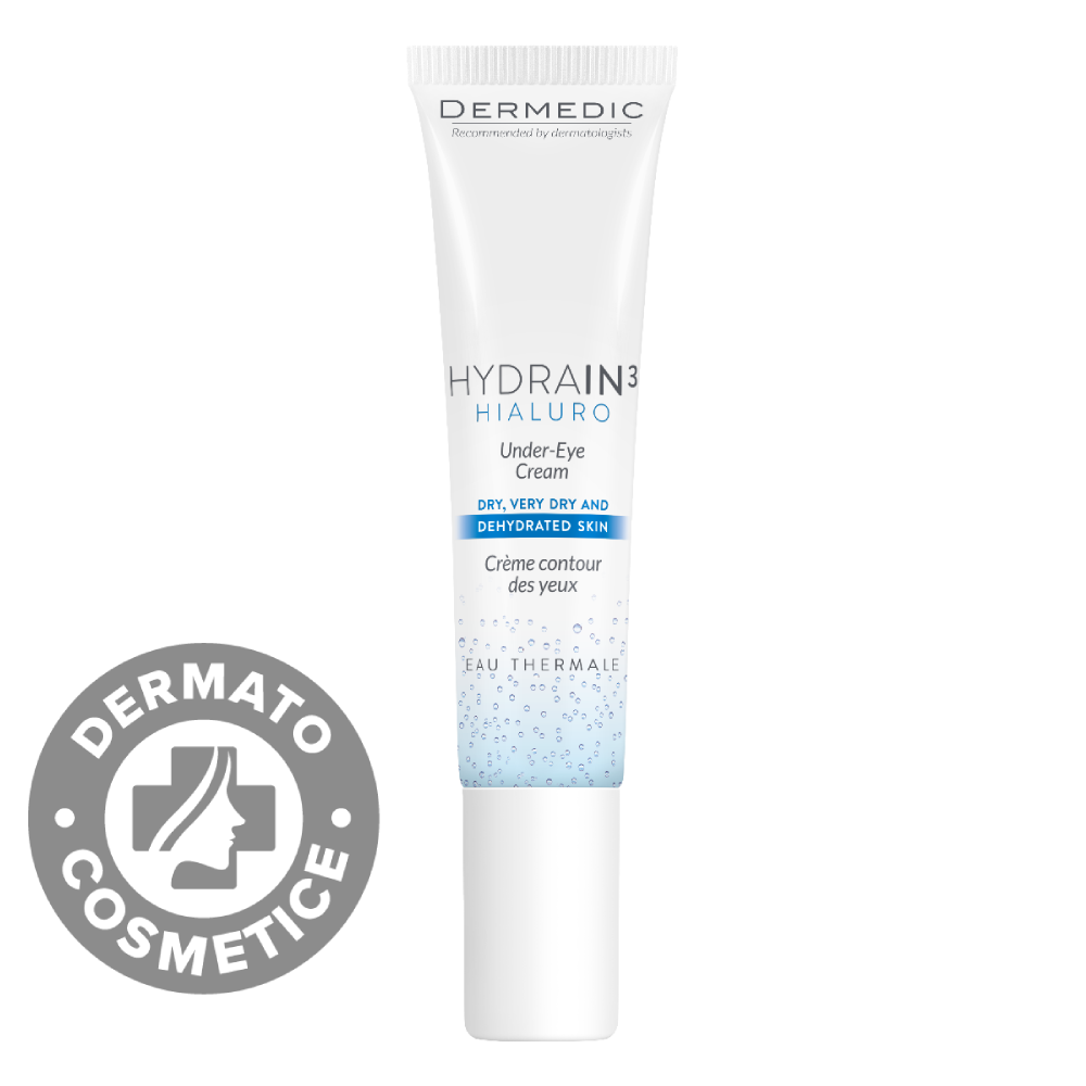 Crema hidratanta pentru conturul ochilor Hydrain 3 Hialuro, 15ml, Dermedic