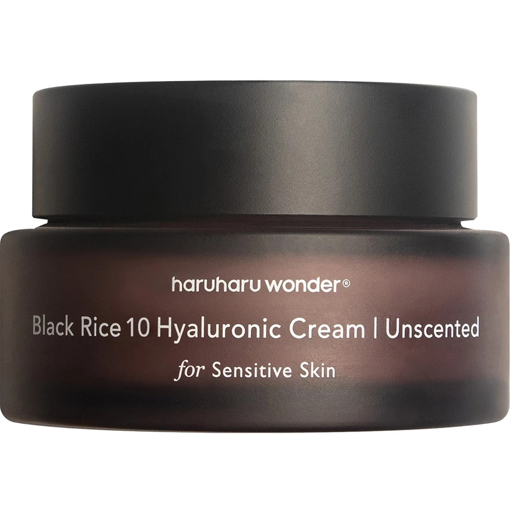 Cremă hidratantă pentru piele sensibilă cu 10 tipuri de acid hialuronic Haruharu Wonder Black Rice, 50 ml
