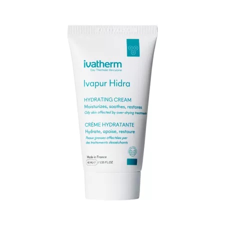Crema hidratanta pentru ten sensibil si gras Ivapur Hidra, 40ml, Ivatherm