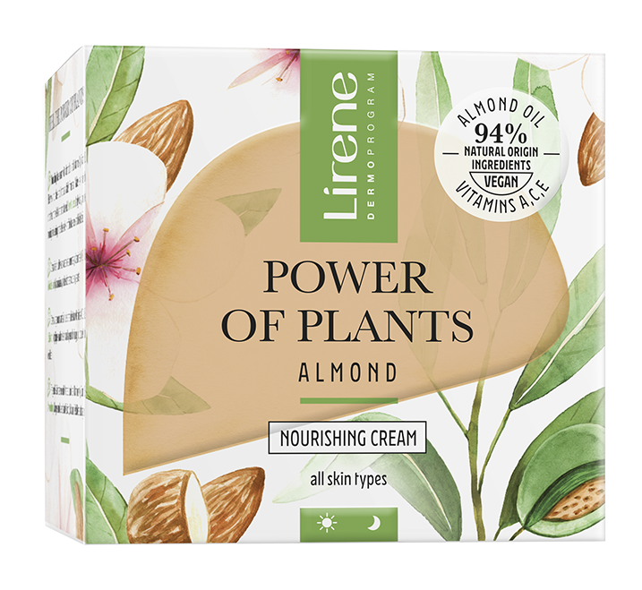 Crema hranitoare pentru zi si noapte Migdale Power Of Plants, 50ml, Lirene