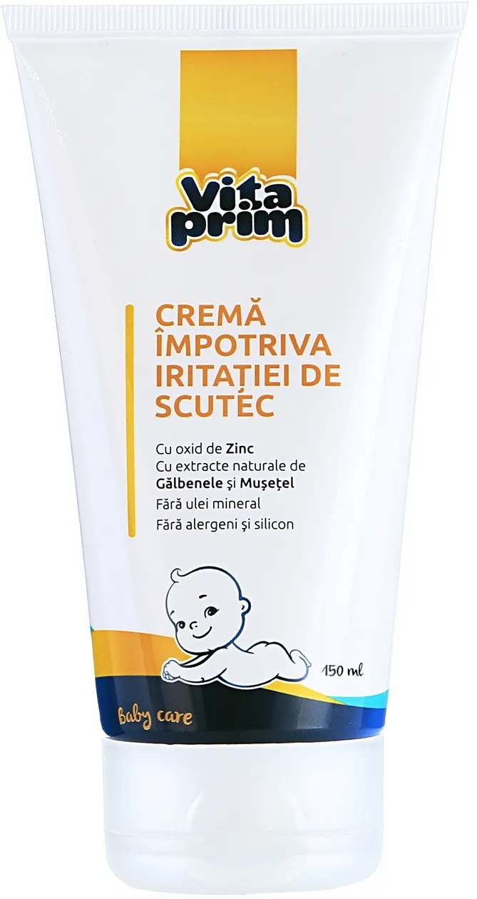 Crema impotriva iritatiei de scutec Baby Care, 150ml, VitaPrim