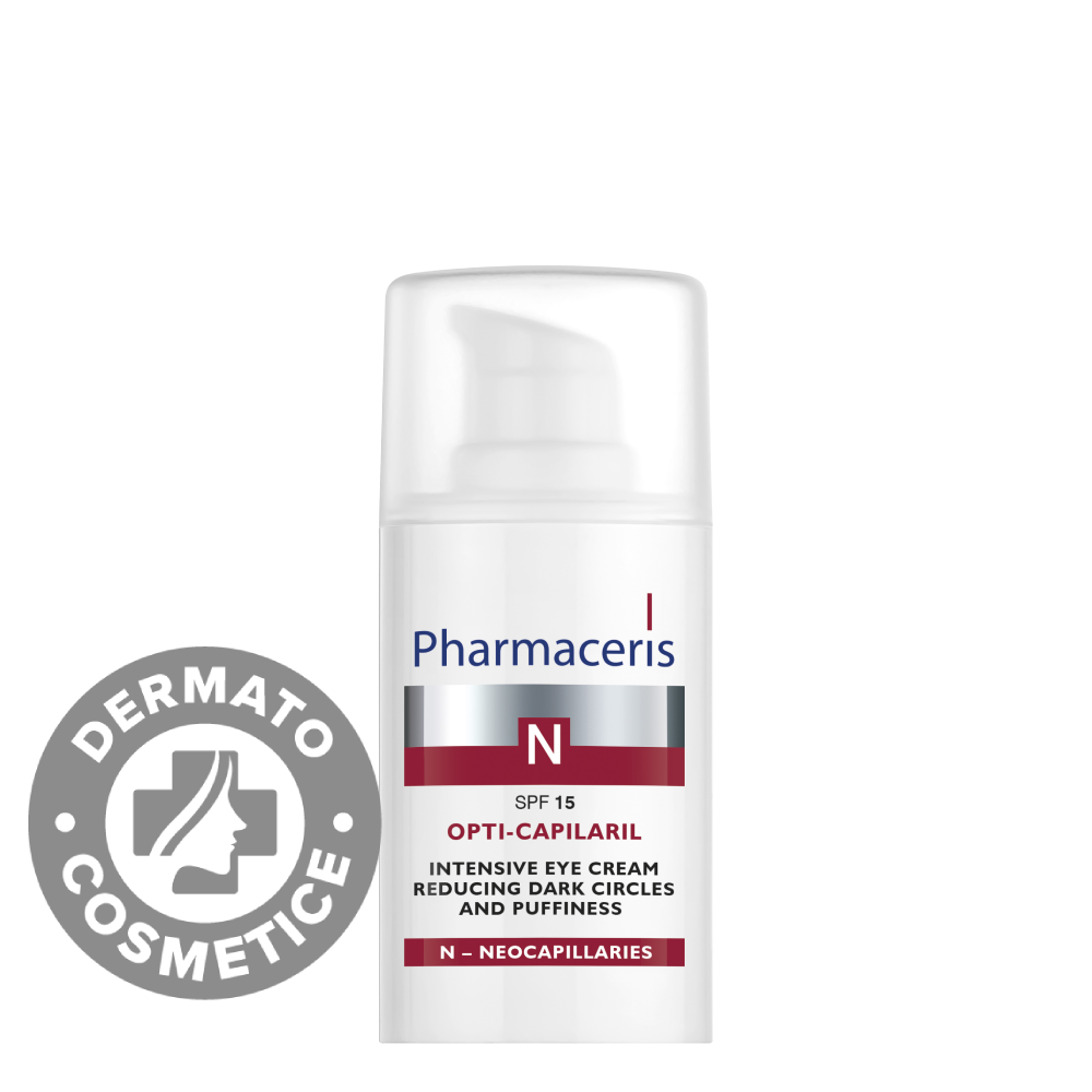 Crema intensiva pentru ochi cu SPF15 Opti-Capilair N, 15ml, Pharmaceris