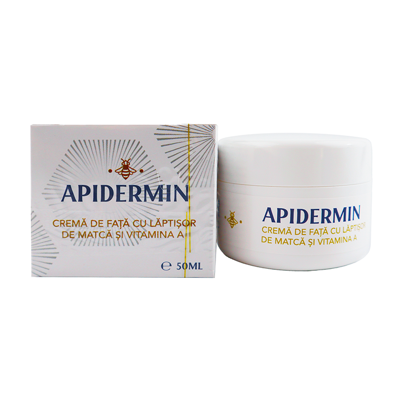 CREMA LEJERA HIDRATANTA ZI APIDERMIN 50ml, COMPLEX APICOL - poza 1