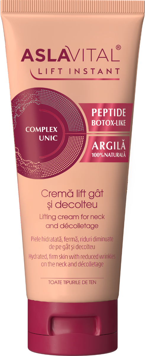 Crema lift pentru gat si decolteu Lift Instant, 100ml, AslaVital