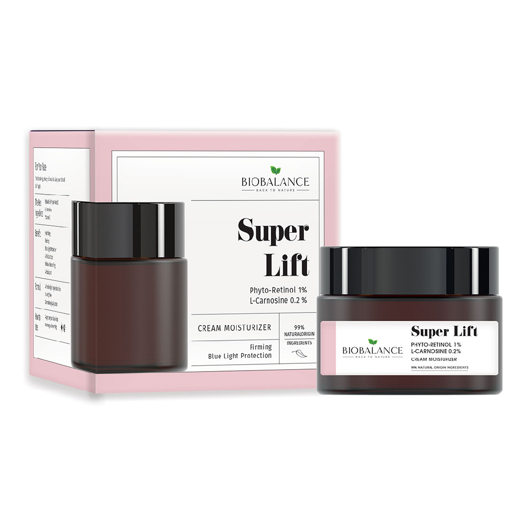Crema lifting cu Fito-Retinol 1% + L-Carnosina 0.2 % Super Lift, 50 ml, Bio Balance