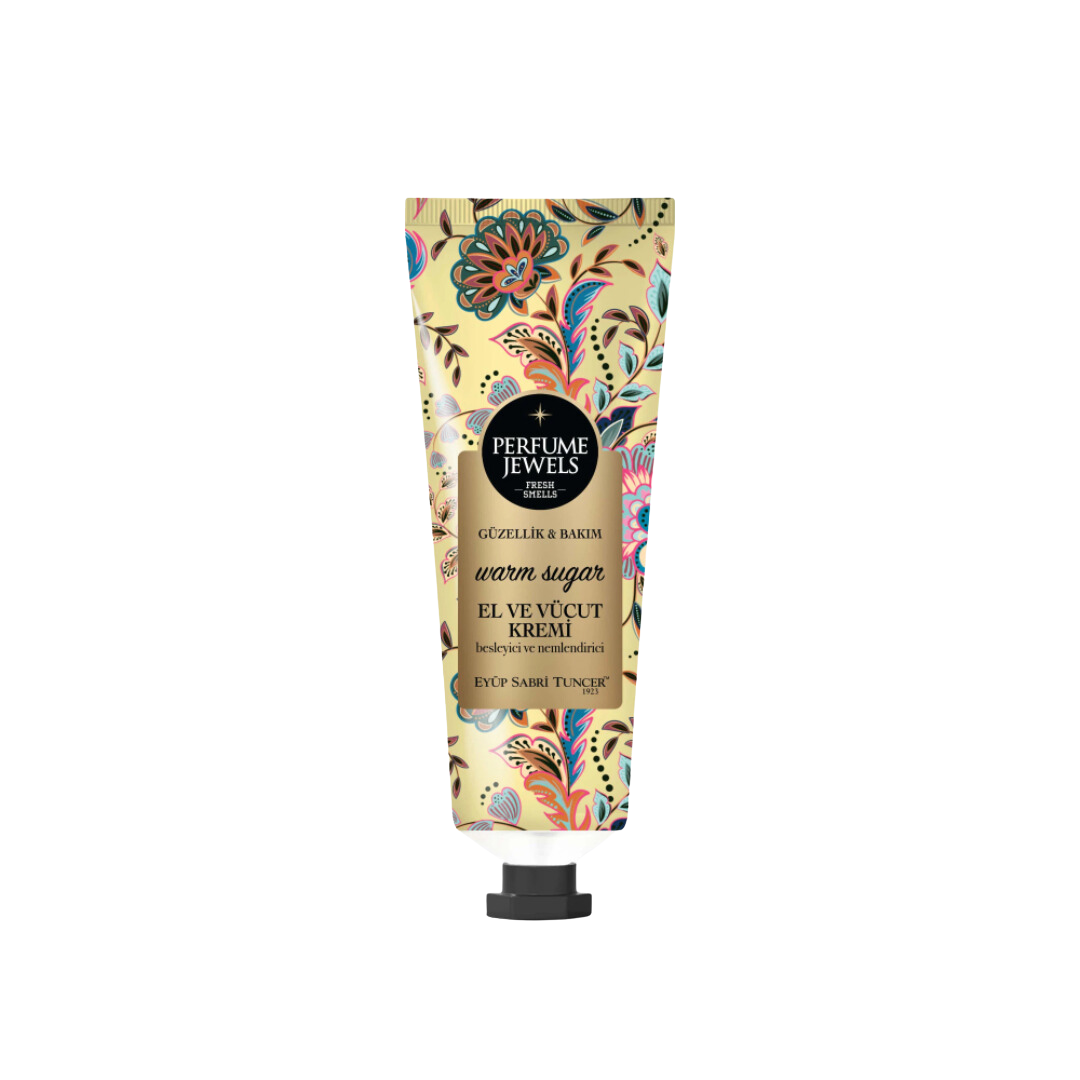Crema maini si corp Perfume Jewels Warm Sugar 50ml, Eyup