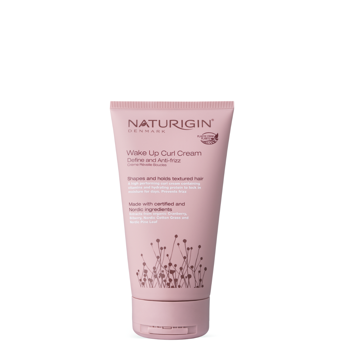 Crema organica pentru definire si hidratare pentru par cret si ondulat antifrizz Wake Up Curl, 150ml, Naturigin