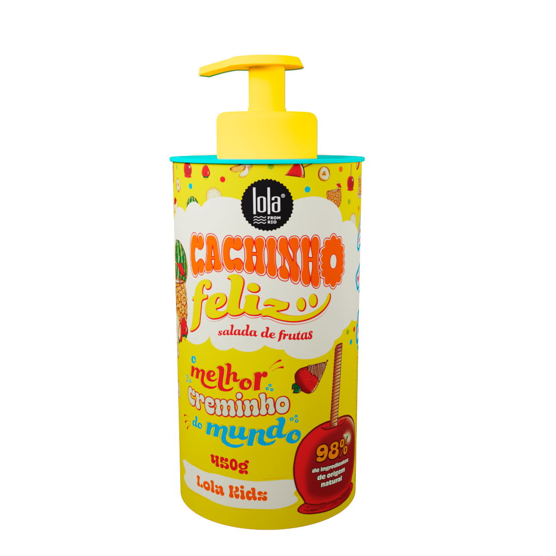Crema pentru bucle copii cu aroma de fructe Cachinho Feliz, 450g, Lola Cosmetics