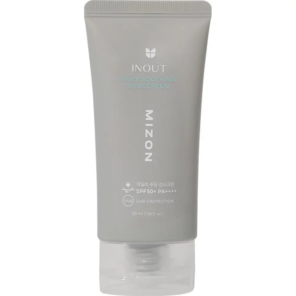 Crema pentru fata cu SPF50+ PA++++ Inout Daily Soothing, 50ml, Mizon