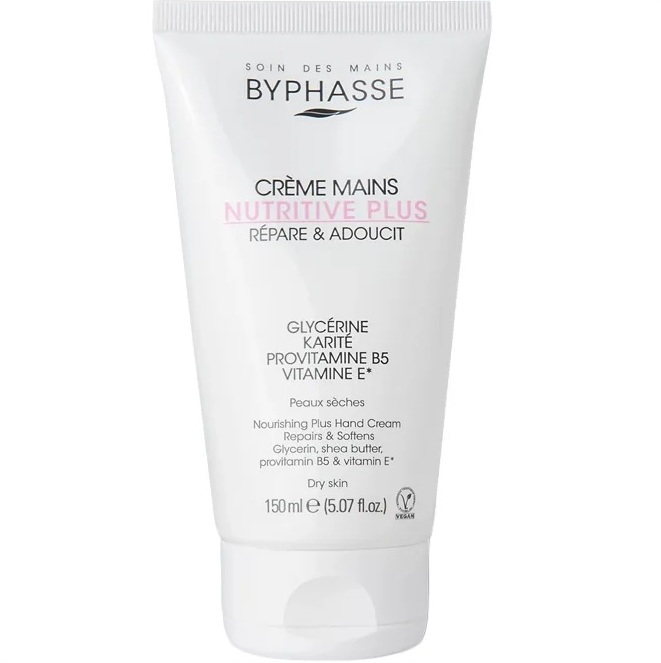 Crema pentru maini hranitoare Nutritive Plus, 150ml, Byphasse