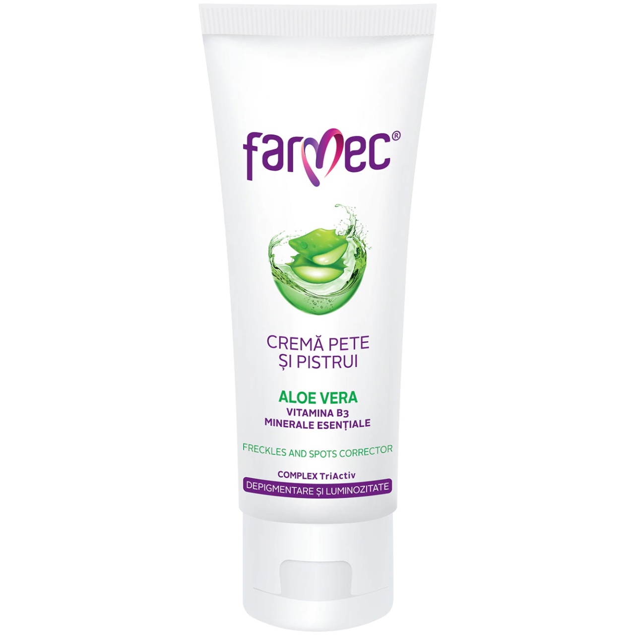 Crema pentru pete si pistrui cu Aloe Vera, 50ml, 6180, Farmec
