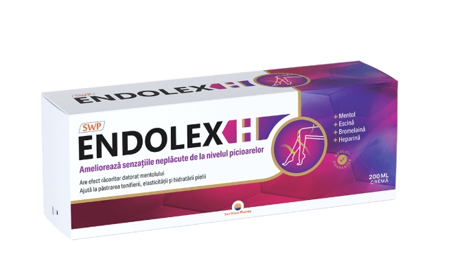 Crema pentru Picioare Obosite Endolex H, 200 ml – Sun Wave Pharma